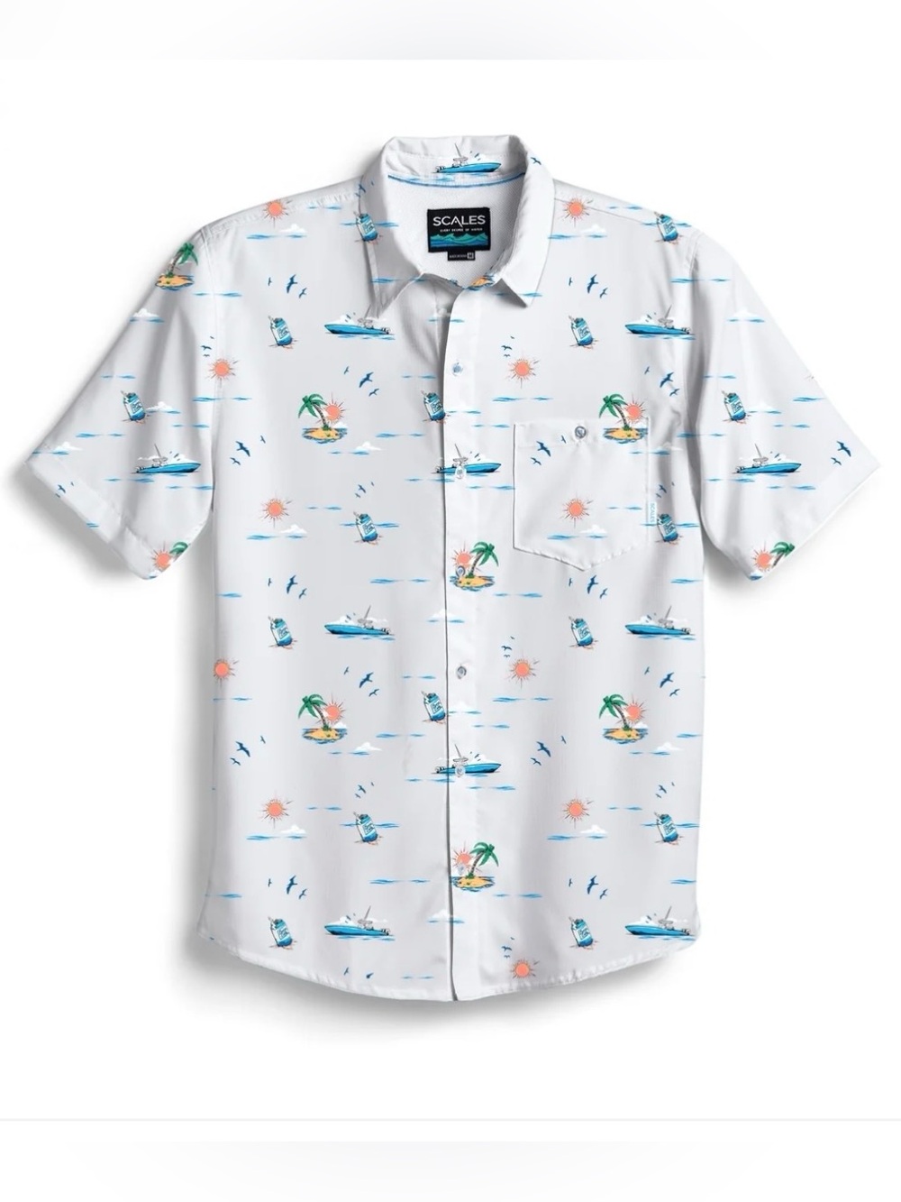 Scales Booze Cruz Button Down